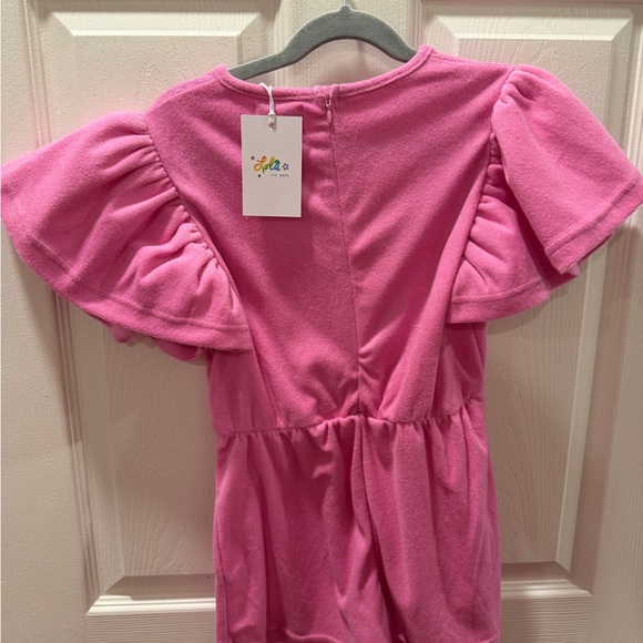 Lola + the Boys Pink Rainbow Romper - Picture 3 of 5